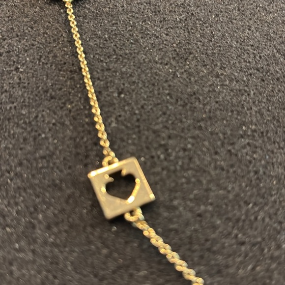 $78 Kate Spade Hole Punch Spade Scatter Necklace - Picture 2 of 3